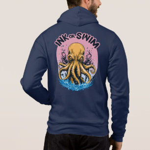 Inkt of zwemmen Octopus Tattoo Quote Hoodie
