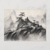 Inkt op papier Landschap Briefkaart (Voorkant)