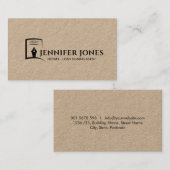 Inkt pen en papier visitekaartje (Voorkant / Achterkant)