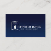 Inkt pen en papier visitekaartje (Voorkant)