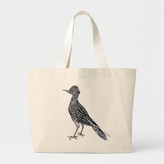 inkt roadrunner grote tote bag (Voorkant)