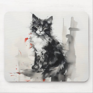 Inkt Schilderij Kitten Natuur Muismat