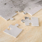 Inkt schilderij leeuw hoofd puzzel legpuzzel (Zijkant)