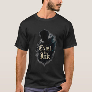 Inkt Silhouette Gotische Kunst –Donkere Esthetisch T-shirt