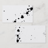 inkt splaatstaangepaste visitekaartje sjabloon (Voorkant / Achterkant)