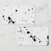 inkt splaatstaangepaste visitekaartje sjabloon (Voorkant / Achterkant)