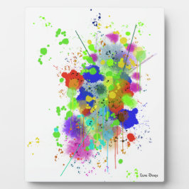 Inkt Splatter Tafelblad Plaque met Ezel Fotoplaat