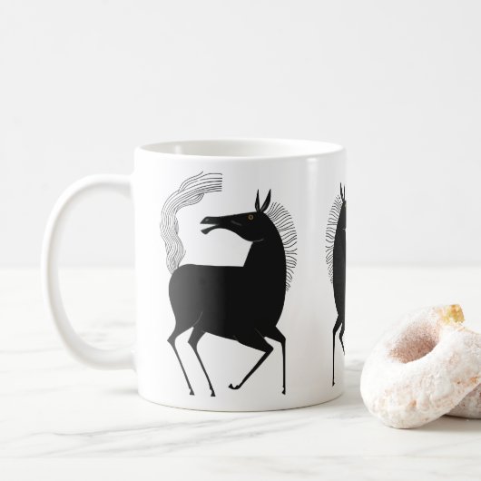 Inkt Talking Fantasy V01 PAARD Koffiemok (Met donut)