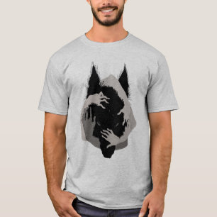Inkt Talking Fantasy V05 ZWARTE WOLF T-shirt