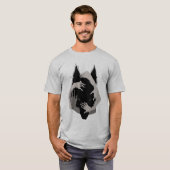 Inkt Talking Fantasy V05 ZWARTE WOLF T-shirt (Voorkant volledig)