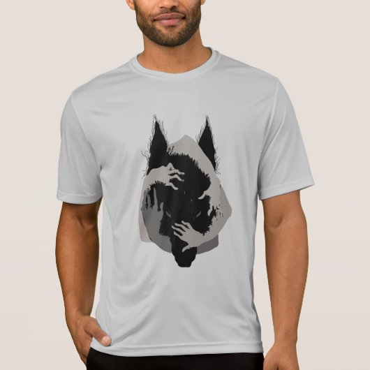Inkt Talking Fantasy V05 ZWARTE WOLF T-shirt (Voorkant)