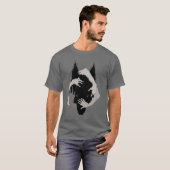 Inkt Talking Fantasy V05 ZWARTE WOLF T-shirt (Voorkant volledig)