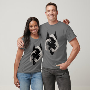 Inkt Talking Fantasy V05 ZWARTE WOLF T-shirt
