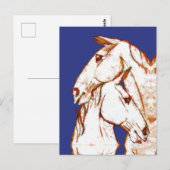 Inkt Talking Fantasy V07 PAARD V02 Briefkaart (Voorkant / Achterkant)