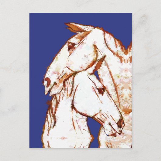 Inkt Talking Fantasy V07 PAARD V02 Briefkaart (Voorkant)