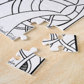 Inkt tekenpuzzel legpuzzel (Zijkant)