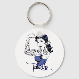 Inkt-up Tattoo stijl Sleutelhanger