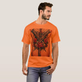 Inkt van bewapening: Dynamic Weapons Tattoo Design T-shirt (Voorkant volledig)
