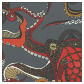 inkt van octopus grijs metaal stof (Close Up)