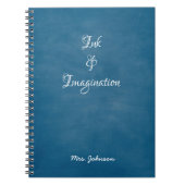 Inkt & Verbeelding Blauw Notitieboek (Voorkant)