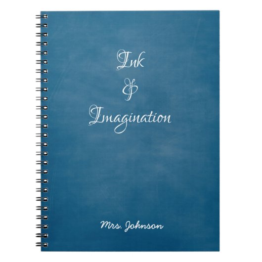 Inkt & Verbeelding Blauw Notitieboek (Voorkant)