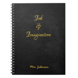 Inkt & Verbeelding Goud en Zwart Notitieboek