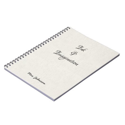 Inkt & Verbeelding Wit Notitieboek (Linkerzijde)