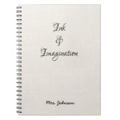 Inkt & Verbeelding Wit Notitieboek (Voorkant)
