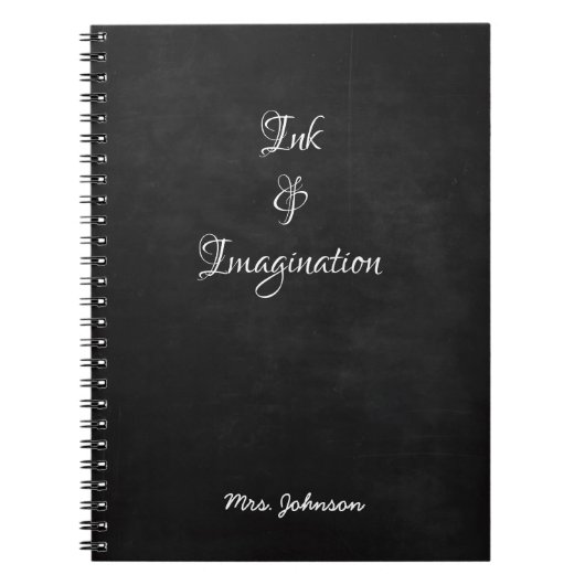 Inkt & Verbeelding Zwart Notitieboek (Voorkant)