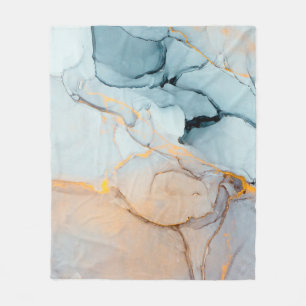 Inkt, verf, abstract. Sluiting van het schilderij Fleece Deken