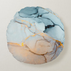 Inkt, verf, abstract. Sluiting van het schilderij  Rond Kussen