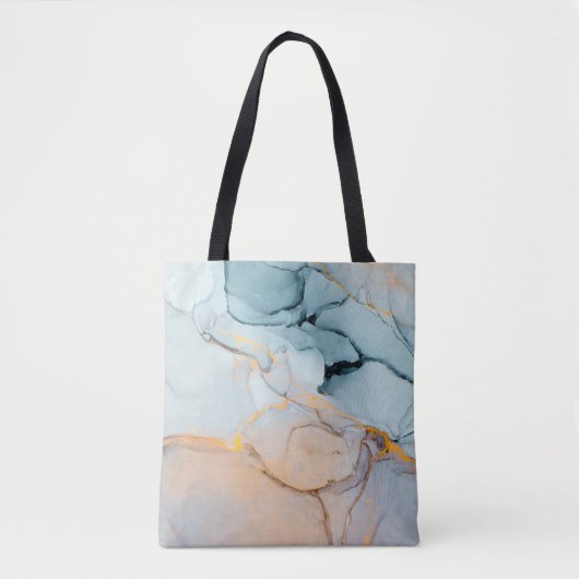 Inkt, verf, abstract. Sluiting van het schilderij  Tote Bag (Voorkant)