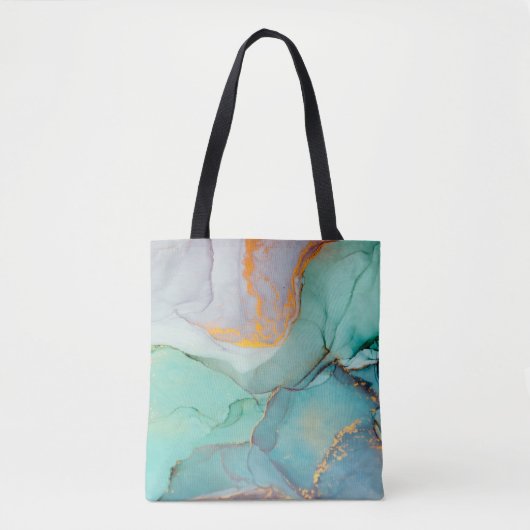 Inkt, verf, abstract. Sluiting van het schilderij Tote Bag (Voorkant)