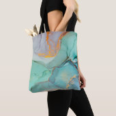 Inkt, verf, abstract. Sluiting van het schilderij Tote Bag (Dichtbij)