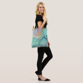 Inkt, verf, abstract. Sluiting van het schilderij Tote Bag (Op model)