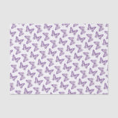 Inkt vlinder kunst paarse witte tissue papier (Voorkant)