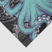 Inkt voor octopus Blauwgroen  kaart Tissuepapier (Detail)