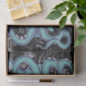 Inkt voor octopus Blauwgroen  kaart Tissuepapier (Geschenk)