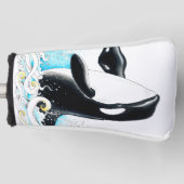 Inkt voor orca-walvis golfheadcover (Voorkant)