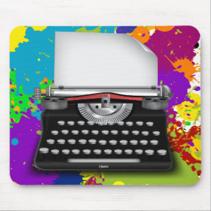 Inkt voor schrijfmachine muismat