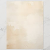 Inkt & Wash Papier met Roze Bloemenhoeken Briefhoofd (Achterkant)