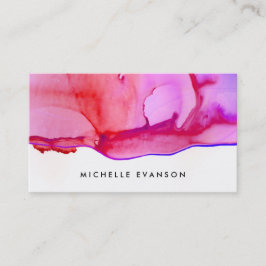 Inkt Waterverf Pink Creative Director Visitekaartje