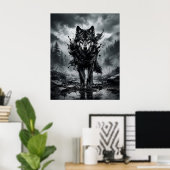 Inkt Wolf Moesson Poster (Thuiskantoor)