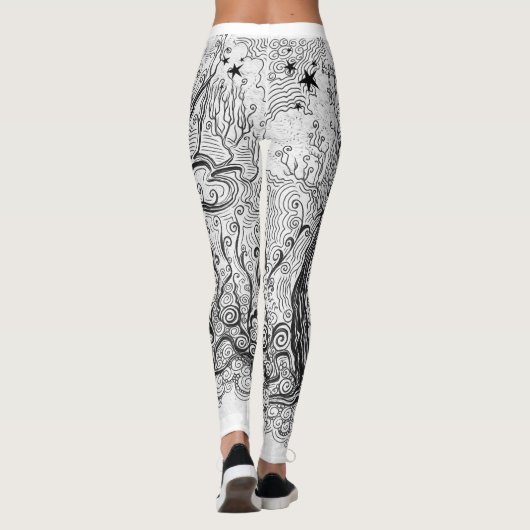 Inkt ze Leggings (Achterkant)