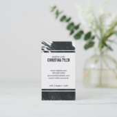Inkt | Zwart Visitekaartje (Staand voorkant)