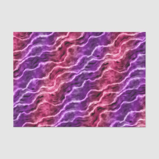 inktachtige golven - verloop roze : tissuepapier (Voorkant)