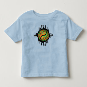 Inktachtige Octopus Tentakel Yin Yang Symbool Kinder Shirts
