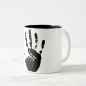 Inktafdrukken Tweekleurige Koffiemok (Voorkant rechts)