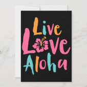 Inktastic Live Love Aloha 2 Women's Hawaii T-Shirt (Voorkant)