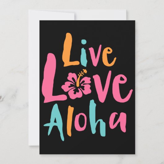 Inktastic Live Love Aloha 2 Women's Hawaii T-Shirt (Voorkant)